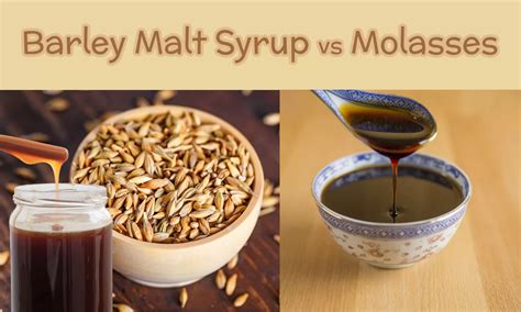 malt syrup vs molasses.